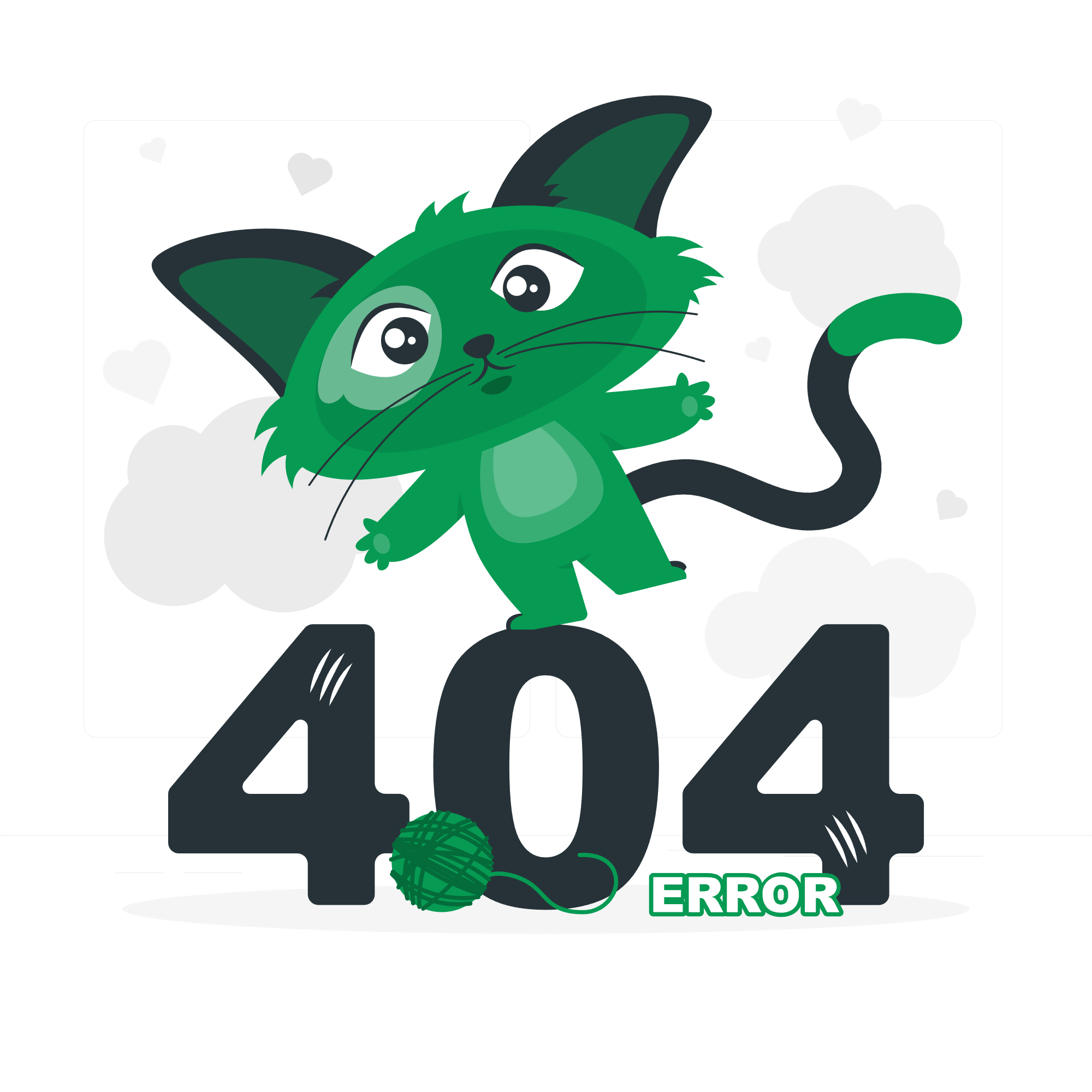 404 Error with a cute animal rafiki