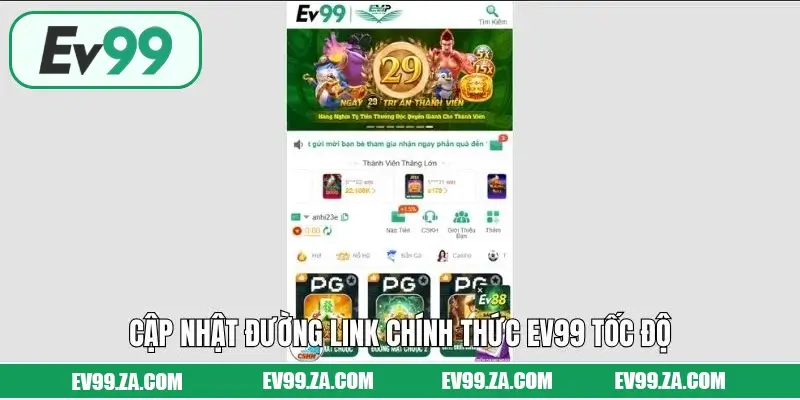 Cập nhật đường link chính thức EV99 tốc độ, an toàn 100%